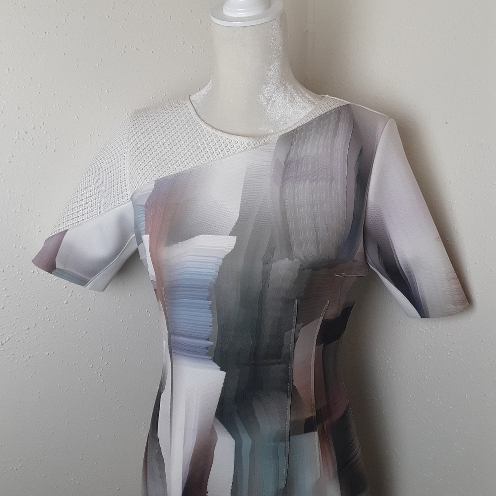 Elie Tahari Scuba Zip up Dress